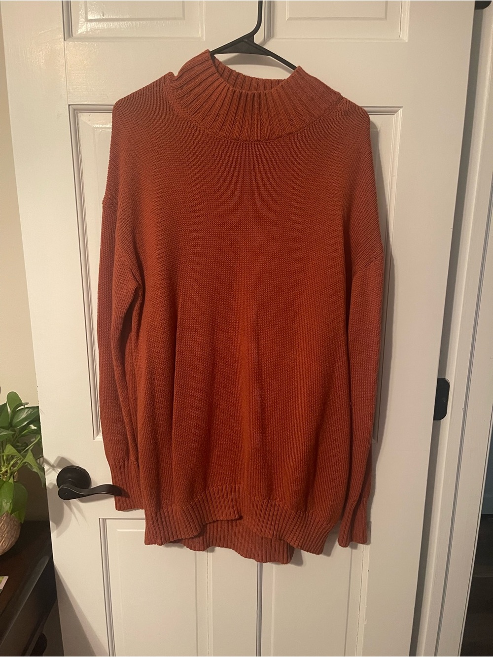 Old Navy Burnt Orange Ribbed Knit Cardigan